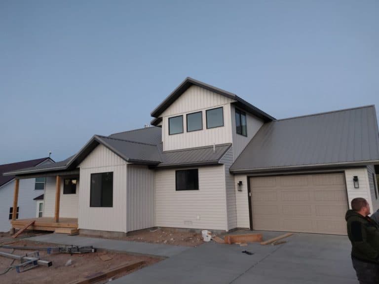 Front garage siding
