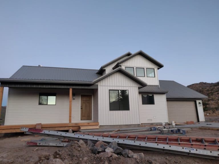 Front entry siding