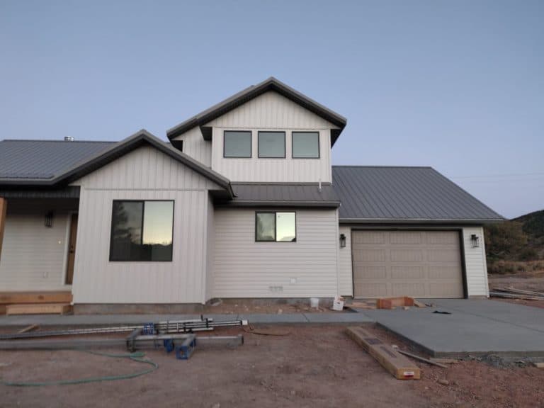 Front windows and siding