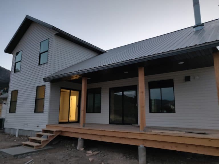 Back porch siding