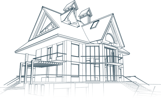 Sketch of a house