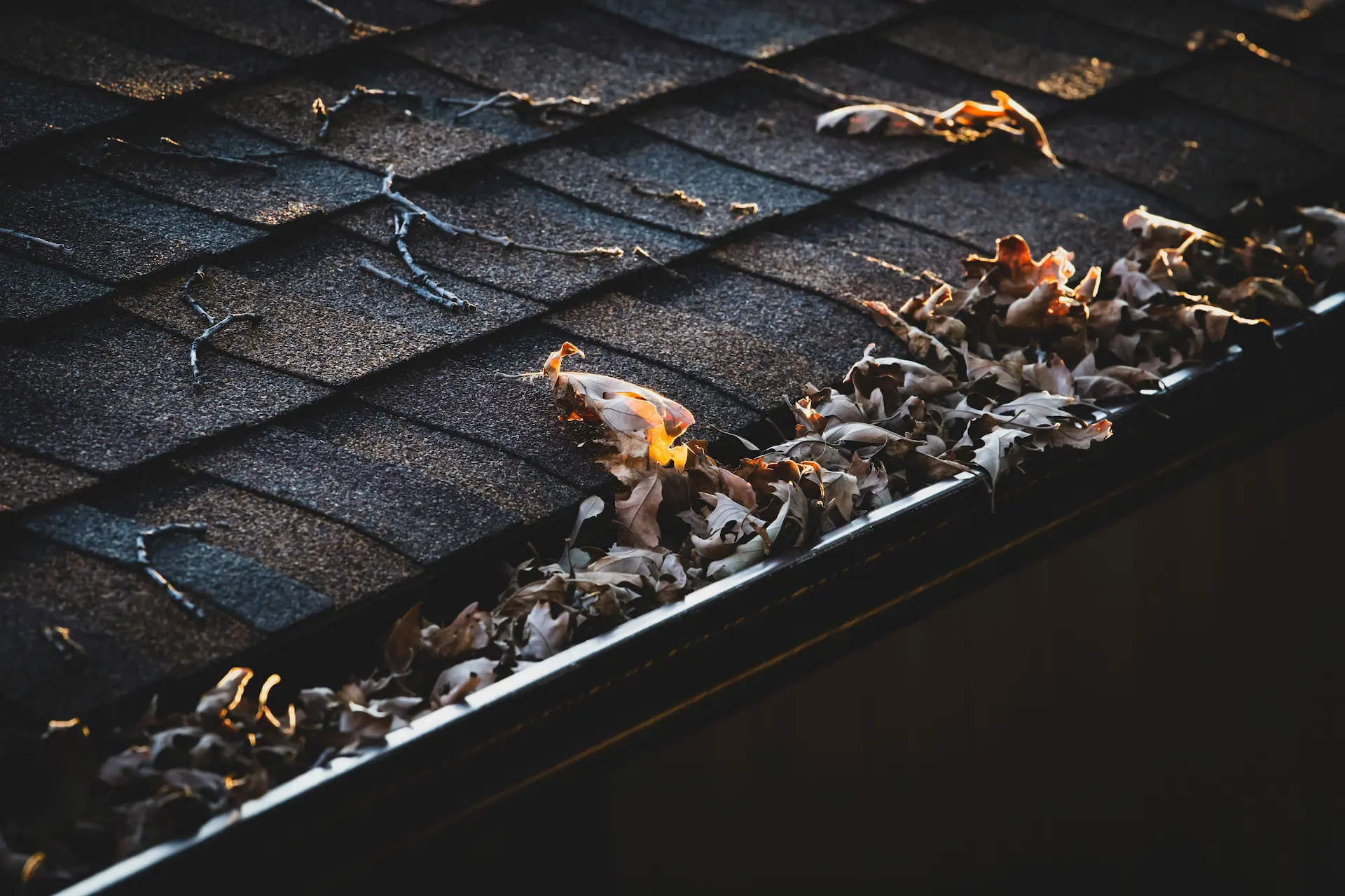 Seamless residential gutters installed by Zenic Industries on a Cedar City home